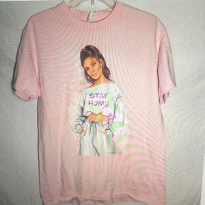 Pink Graphic Women's Top